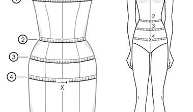 تصویر آموزش روش اندازه گیری بدن برای خیاطی و طراحی الگو